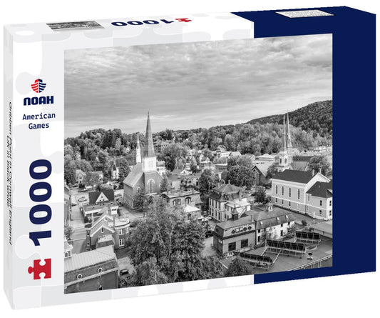 Noah Jigsaw Puzzle Gribben Point in Cornwall England UK in black white 1000 pieces