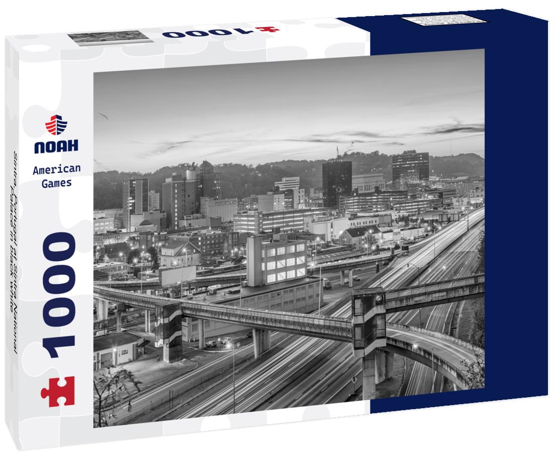 Noah Jigsaw Puzzle Sintra, Portugal at Sintra National Palace in black white 1000 pieces