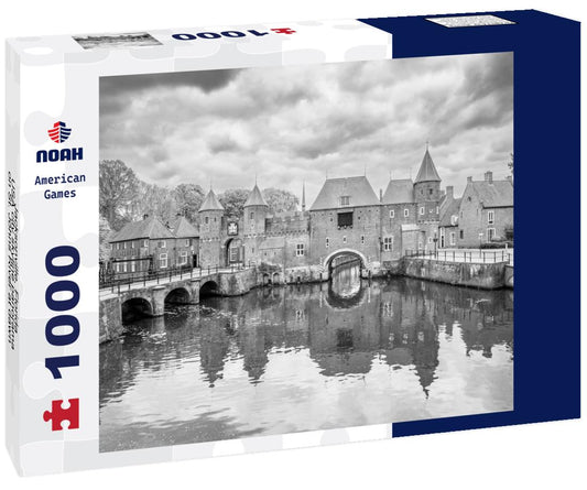 Noah Jigsaw Puzzle Jacksonville, Florida, USA city skyline panorama on St. Johns River at dawn in black white 1000 pieces