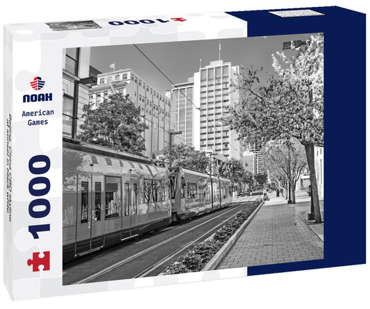 Noah Jigsaw Puzzle Beijing, China CBD skyline at sunset in black white 1000 pieces