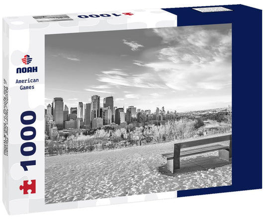 Noah Jigsaw Puzzle Kyoto, Japan the Ryoan-ji Temple zen rock garden in the spring in black white 1000 pieces