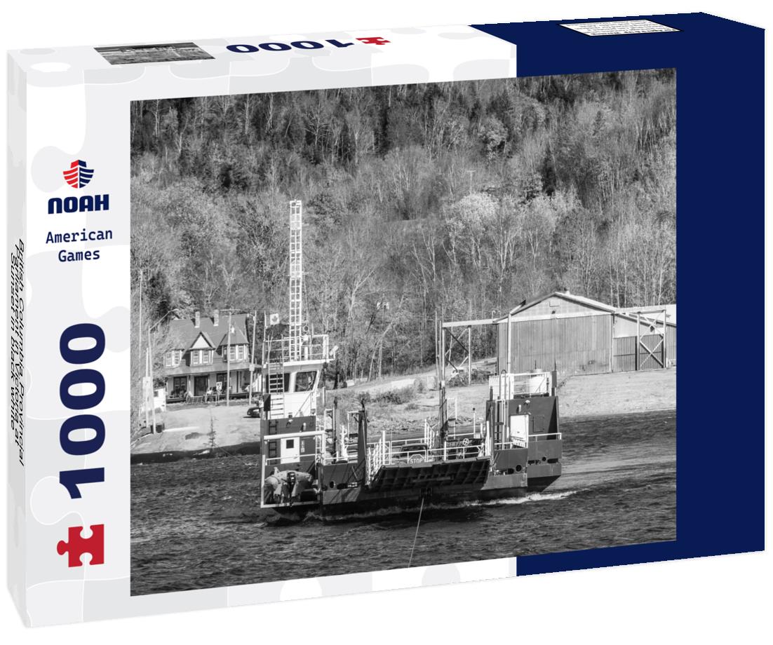Noah Jigsaw Puzzle British Columbia Provincial Parliament in Victoria at Sunset in black white 1000 pieces