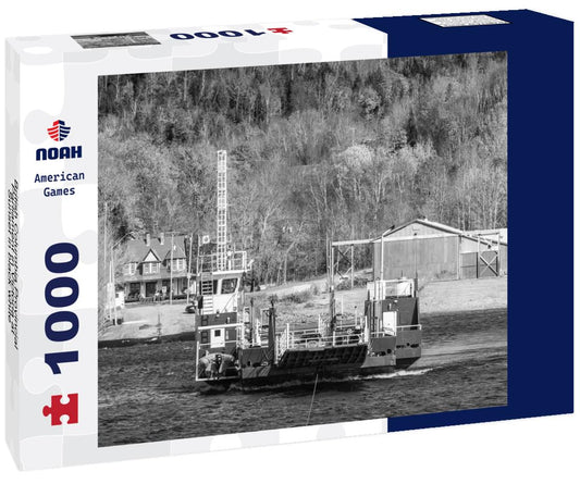 Noah Jigsaw Puzzle British Columbia Provincial Parliament in Victoria at Sunset in black white 1000 pieces