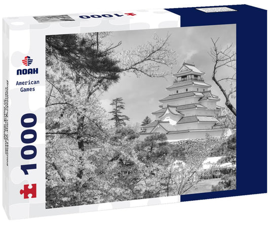 Noah Jigsaw Puzzle Breathtaking view of Waimea Canyon, Kauai, Hawaii in black white 1000 pieces