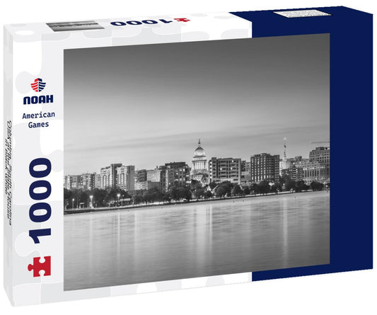 Noah Jigsaw Puzzle Columbia, South Carolina, USA at the State House in black white 1000 pieces