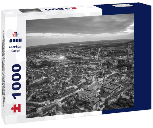 Noah Jigsaw Puzzle This red tent is a nice contrast with the turquoise water of Upper Joffre Lake in British Columbia, Canada in black white 1000 pieces