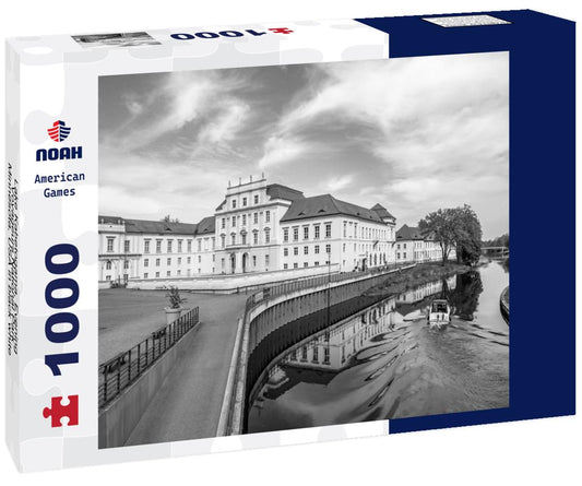 Noah Jigsaw Puzzle Lake Kabetogama, Evening, Voyageurs National Park, Minnesota, USA in black white 1000 pieces