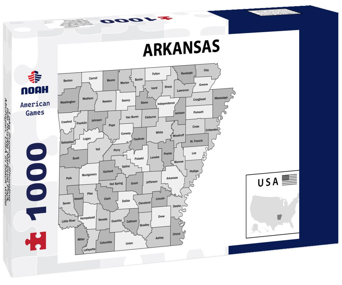 Noah Jigsaw Puzzle Lake Superior Shoreline, Isle Royale National Park, Michigan, USA in black white 1000 pieces