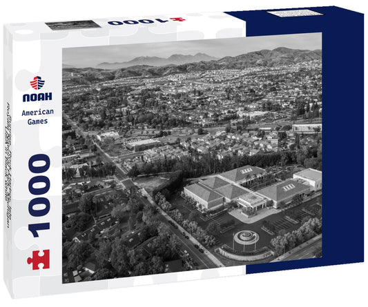 Noah Jigsaw Puzzle Sunrise, Rock Harbor, Isle Royale National Park, Michigan, USA in black white 1000 pieces