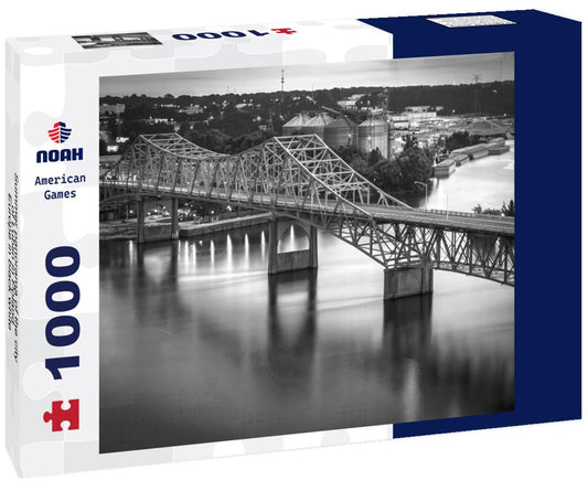 Noah Jigsaw Puzzle Summer panorama of the city of Lublin in Poland, Europe in black white 1000 pieces