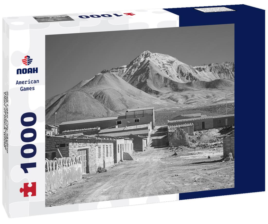 Noah Jigsaw Puzzle Salt Lake City skyline with Capitol building, Utah in black white 1000 pieces