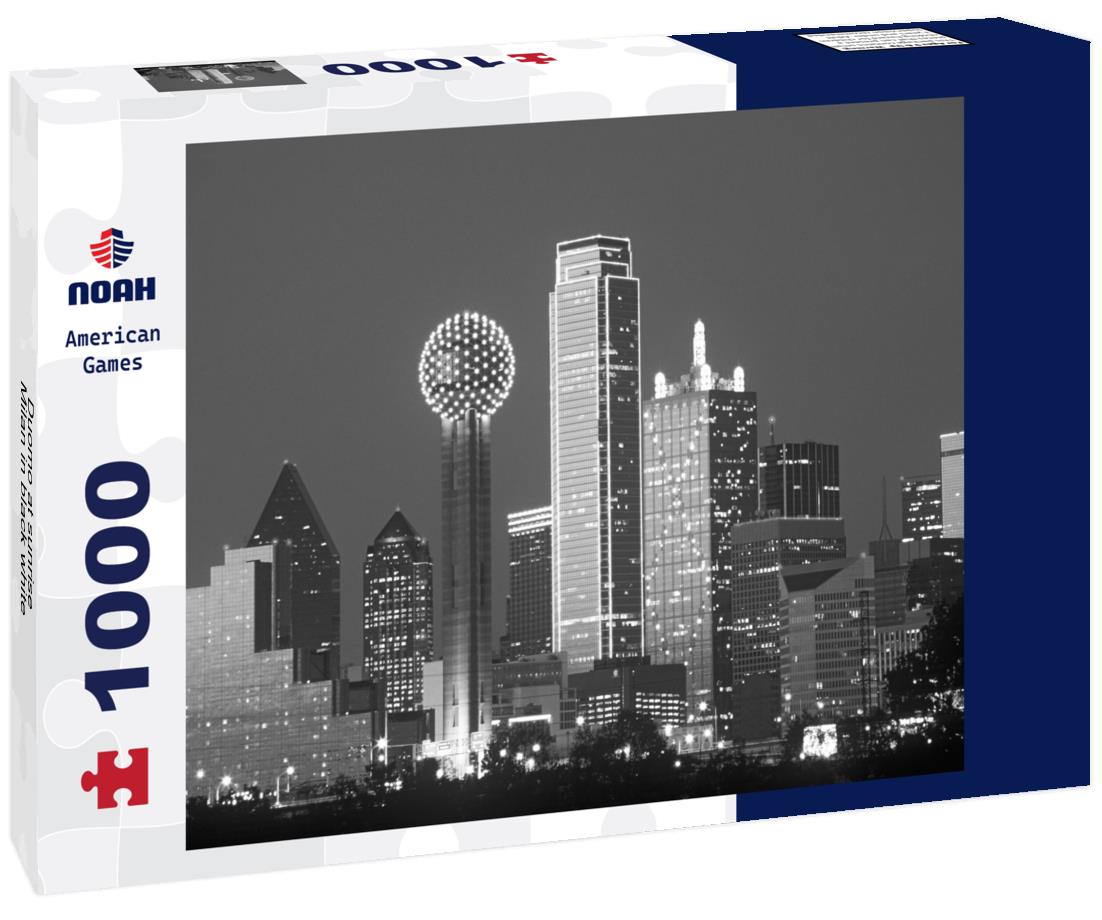 Noah Jigsaw Puzzle Duomo at sunrise, Milan in black white 1000 pieces