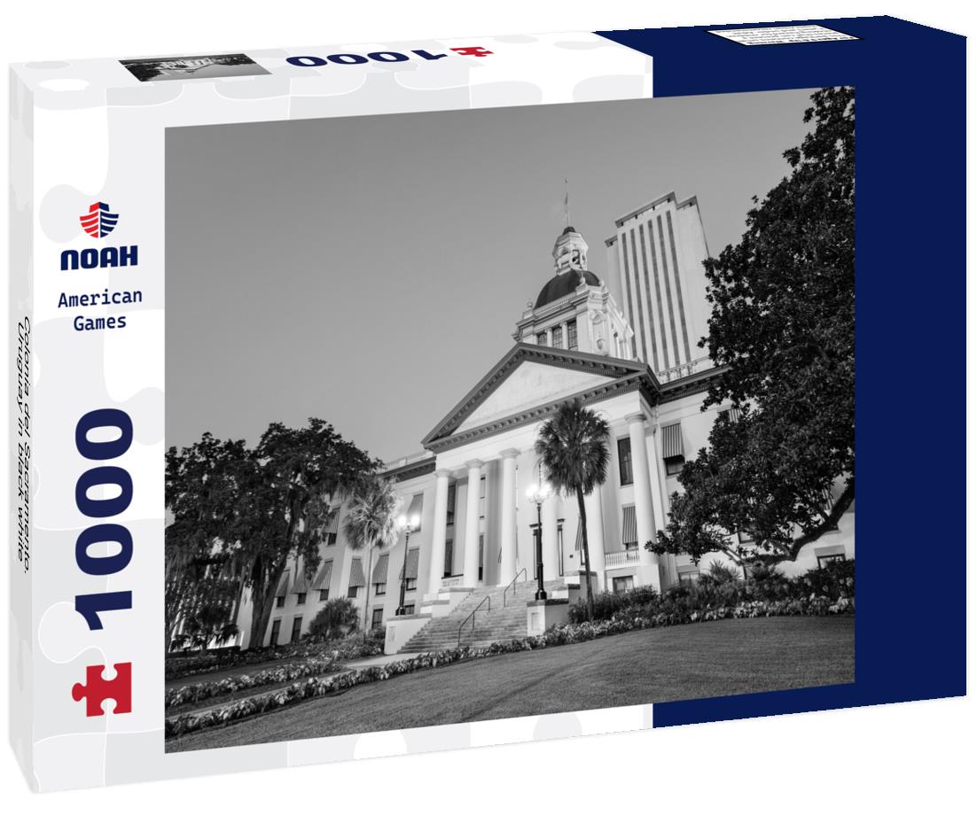 Noah Jigsaw Puzzle Colonia del Sacramento. Uruguay in black white 1000 pieces