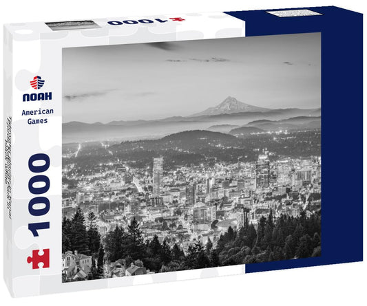 Noah Jigsaw Puzzle Tidewater glacier in Kenai Fjords National Park in black white 1000 pieces