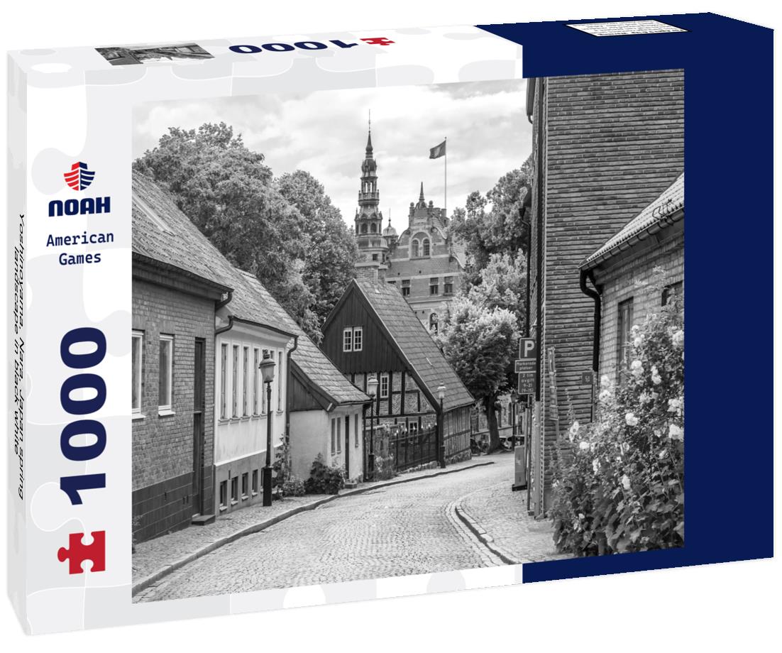 Noah Jigsaw Puzzle Yoshinoyama, Nara, Japan spring landscape in black white 1000 pieces