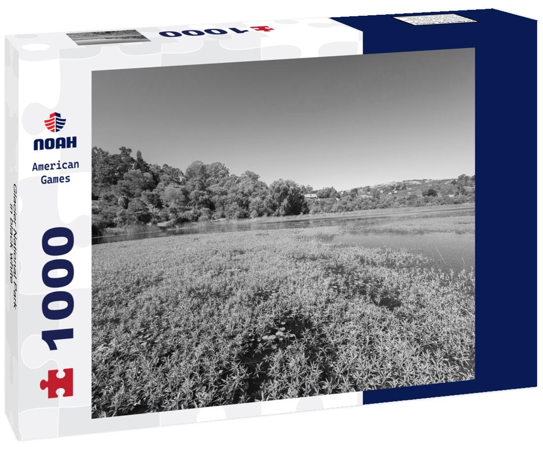 Noah Jigsaw Puzzle Glacier National Park in black white 1000 pieces