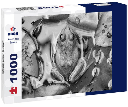 Noah Jigsaw Puzzle Madrid, Spain financial district skyline at twilight in black white 1000 pieces