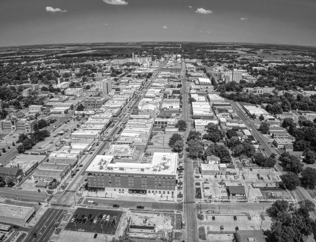 Noah Jigsaw Puzzle Greensboro, North Carolina, USA downtown city park and skyline in black white 1000 pieces