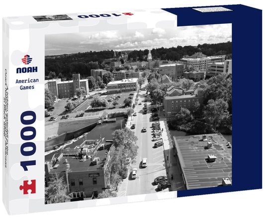 Noah Jigsaw Puzzle A hidden waterfall in the Ozark National Forest of Arkansas in black white 1000 pieces