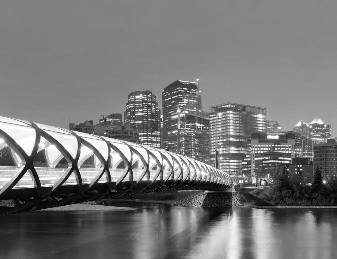 Noah Jigsaw Puzzle Marble Temple of Bangkok, Thailand in black white 1000 pieces