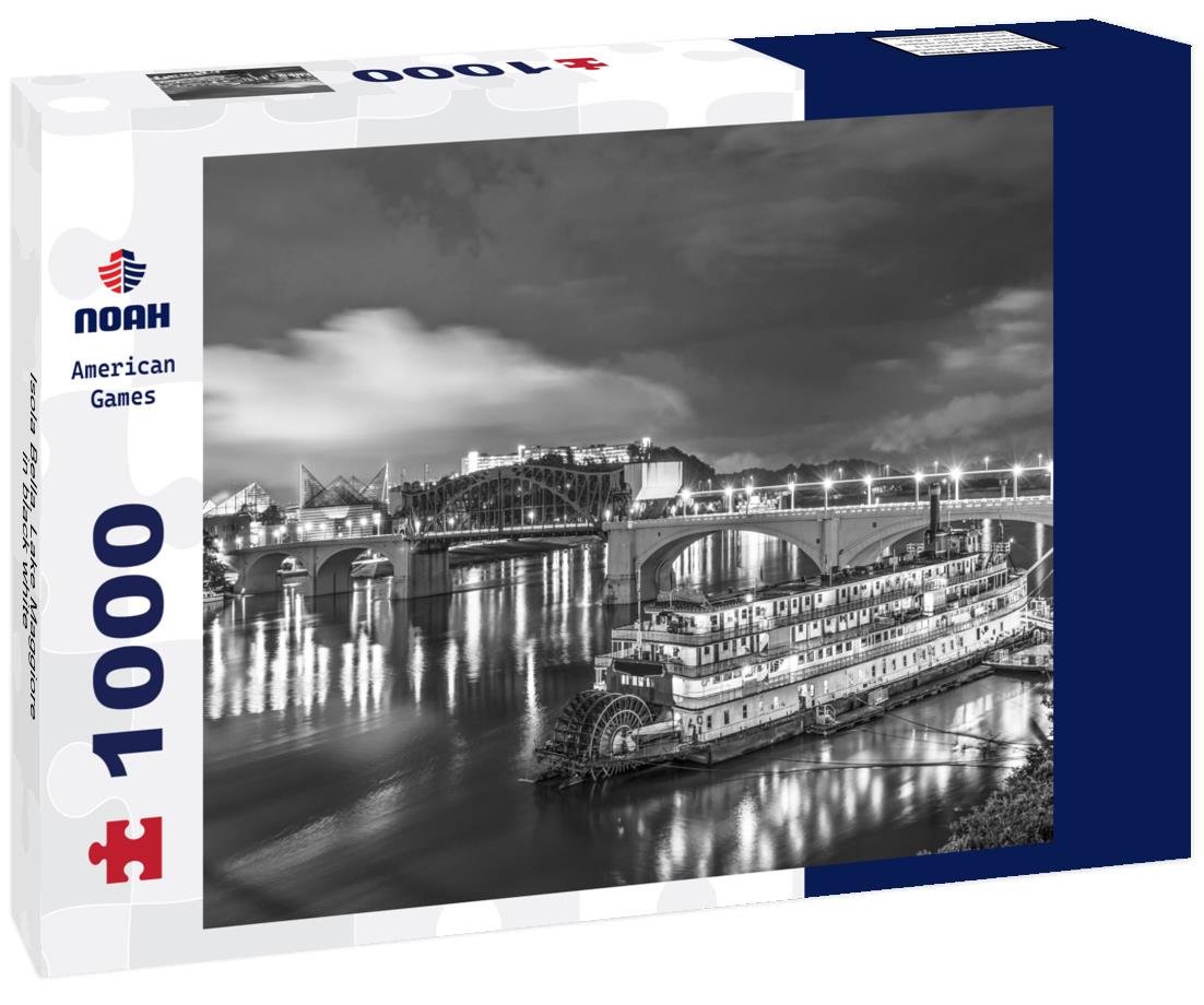 Noah Jigsaw Puzzle Isola Bella, Lake Maggiore in black white 1000 pieces