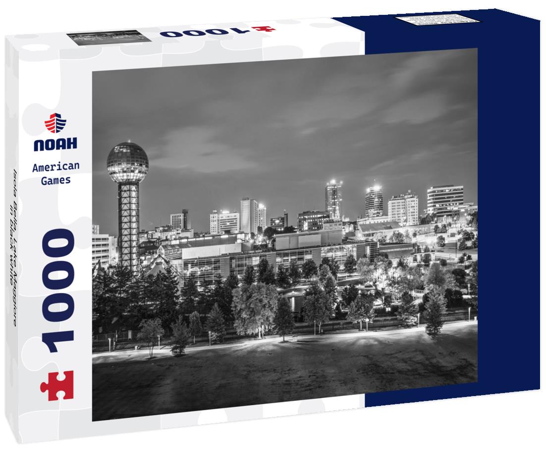 Noah Jigsaw Puzzle Isola Bella, Lake Maggiore in black white 1000 pieces