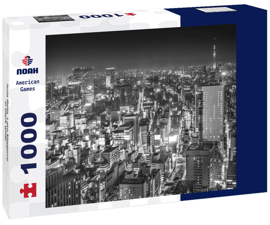 Noah Jigsaw Puzzle Isola Bella, Lake Maggiore in black white 1000 pieces