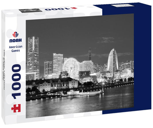 Noah Jigsaw Puzzle Villa D'Este, Lake Como in black white 1000 pieces