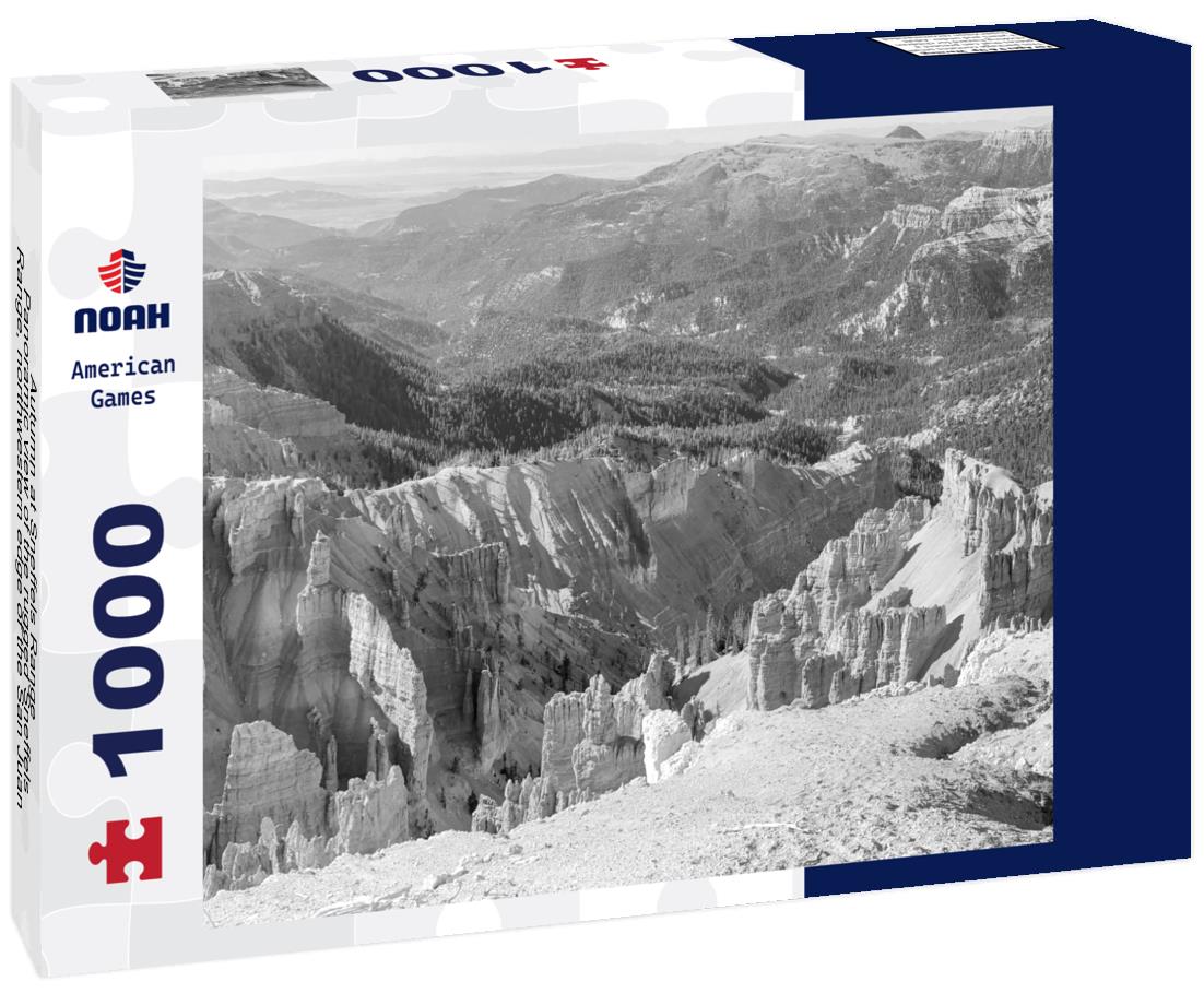 Noah Jigsaw Puzzle Autumn at Sneffels Range - Panoramic view of the rugged Sneffels Range, northwestern edge of the San Juan Mountains of the Colorado Rockies in black white 1000 pieces