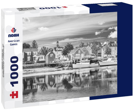 Noah Jigsaw Puzzle Kornhaus, Rorschach, St. Gallen, Switzerland in black white 1000 pieces