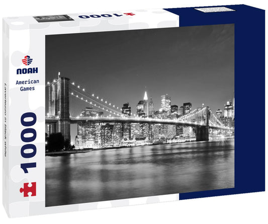 Noah Jigsaw Puzzle Lavertezzo in black white 1000 pieces