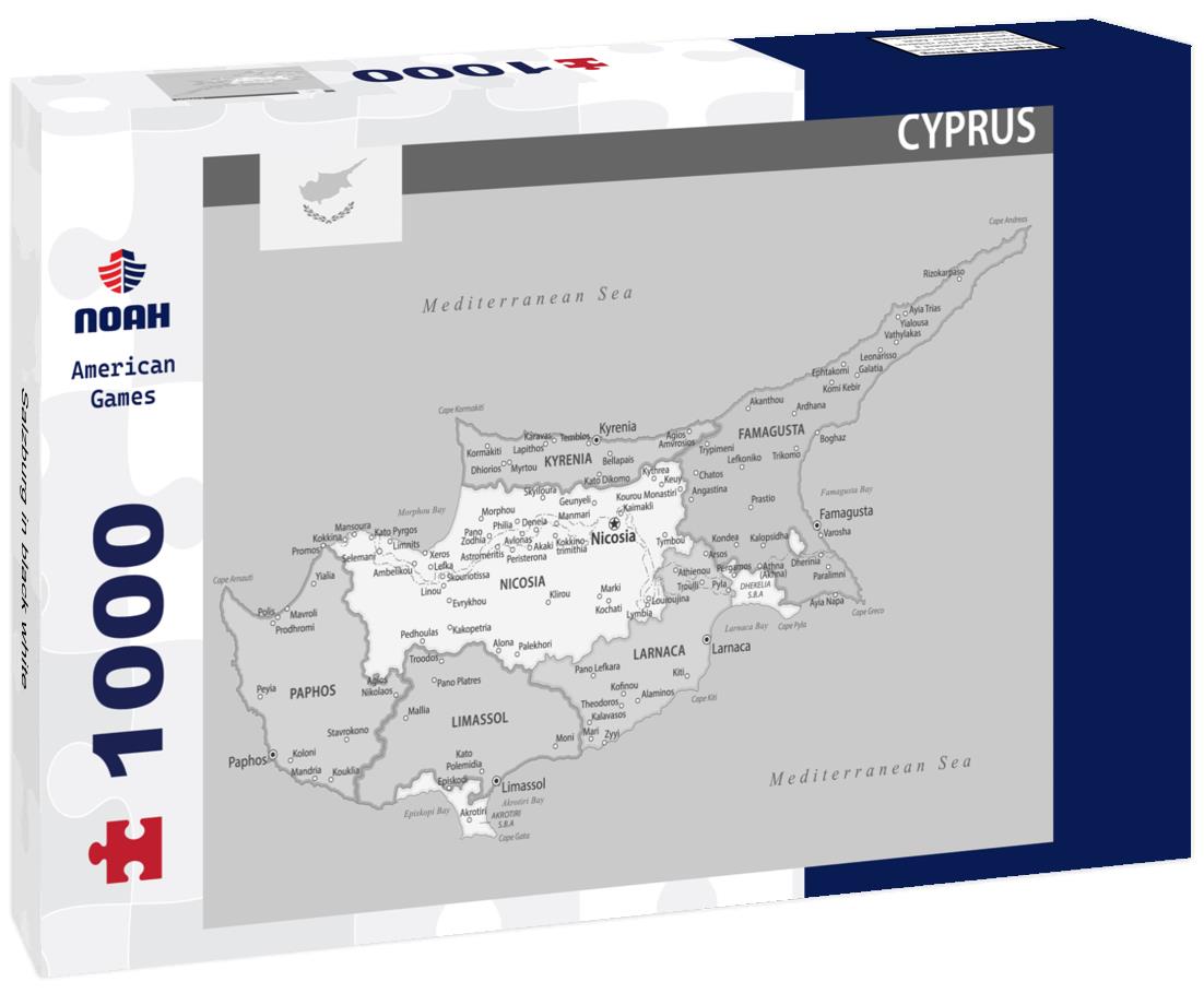 Noah Jigsaw Puzzle Salzburg in black white 1000 pieces