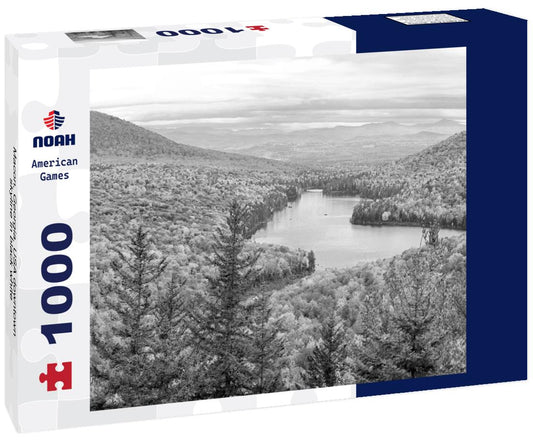 Noah Jigsaw Puzzle Macon, Georgia, USA downtown skyline in black white 1000 pieces