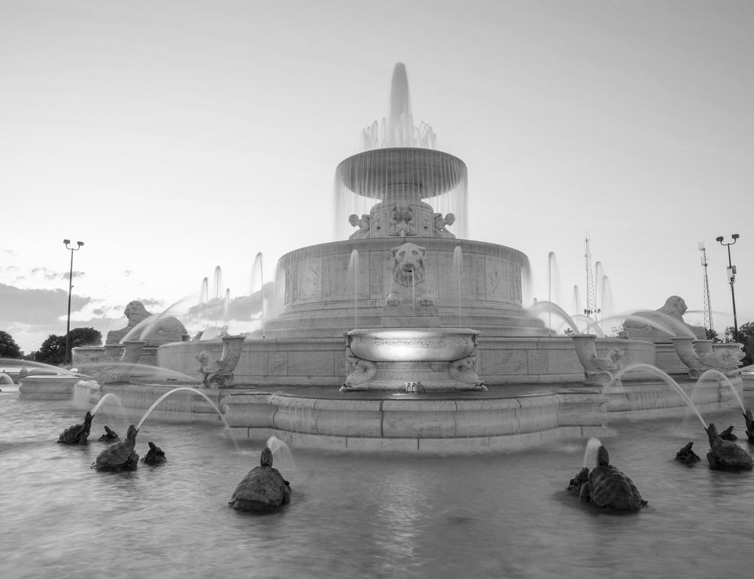 Noah Jigsaw Puzzle Macon, Georgia, USA downtown skyline in black white 1000 pieces