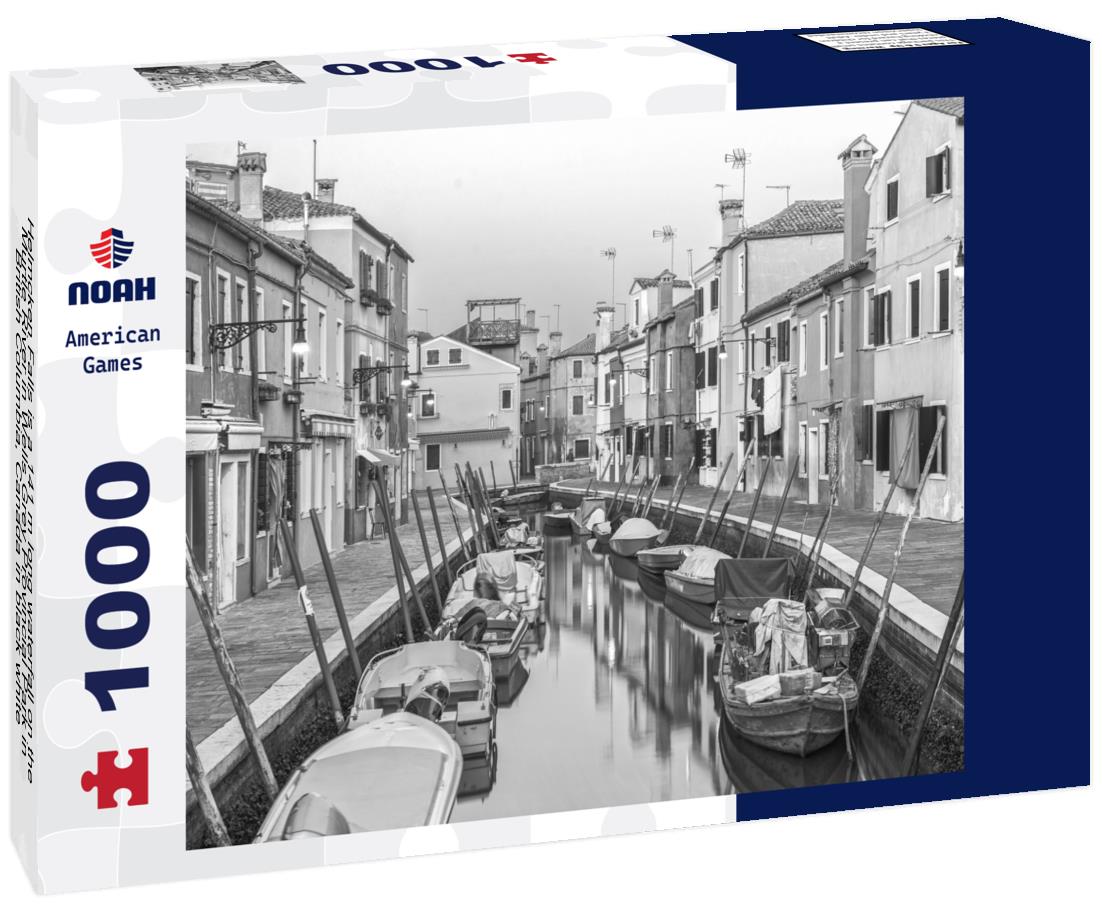 Noah Jigsaw Puzzle Helmcken Falls is a 141 m long waterfall on the Murtle River in Wells Grey Provincial Park in British Columbia, Canada in black white 1000 pieces