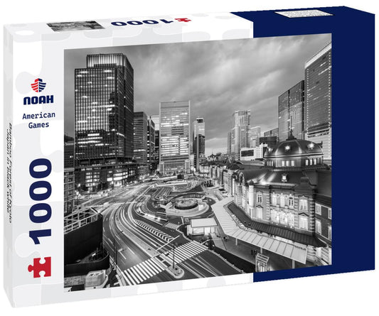 Noah Jigsaw Puzzle Bamboo Forest of Kyoto, Japan in black white 1000 pieces