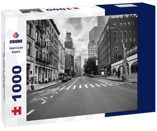 Noah Jigsaw Puzzle Roanoke, Virginia, USA downtown skyline in black white 1000 pieces