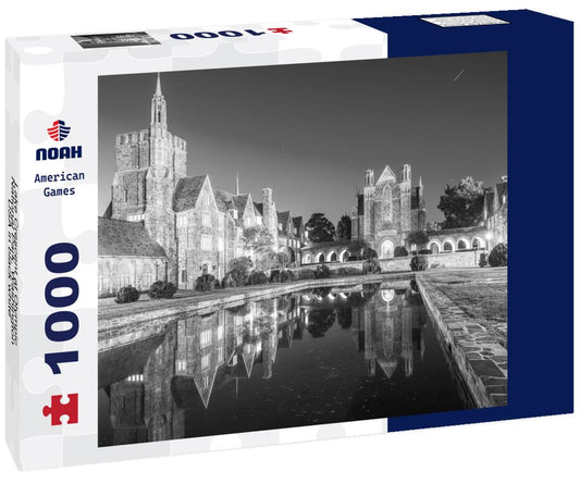 Noah Jigsaw Puzzle Lake Crescent at Olympic National Park, Washington, USA in black white 1000 pieces