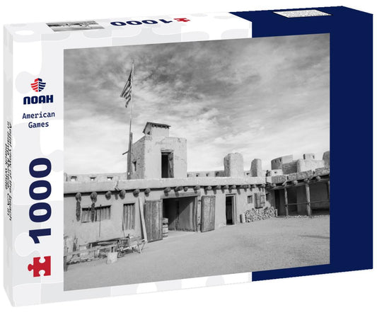 Noah Jigsaw Puzzle Aerial view of the beach in Santa Monica, CA in black white 1000 pieces