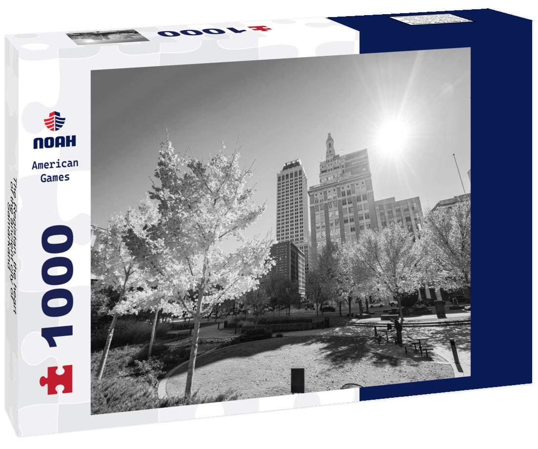Noah Jigsaw Puzzle The Registan, the heart of the ancient city of Samarkand - Uzbekistan in black white 1000 pieces