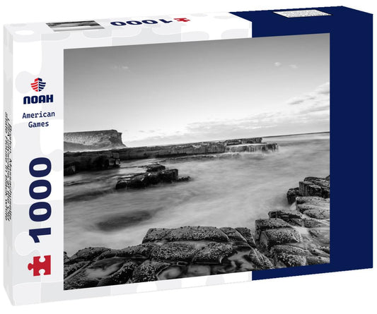Noah Jigsaw Puzzle Boston, Massachusetts, USA cityscape at the Old State House in black white 1000 pieces