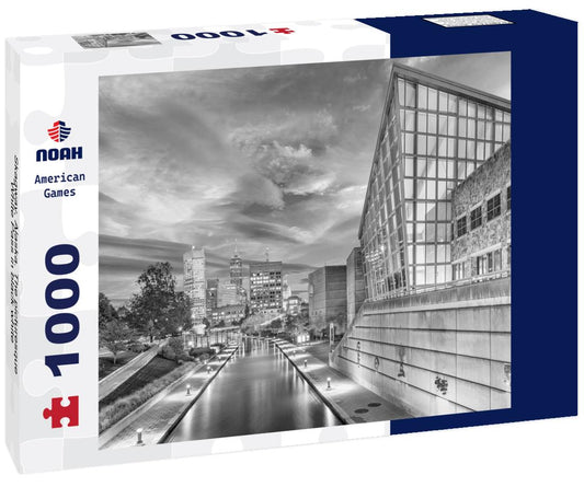 Noah Jigsaw Puzzle Skagway, Alaska. The picturesque White Pass in black white 1000 pieces