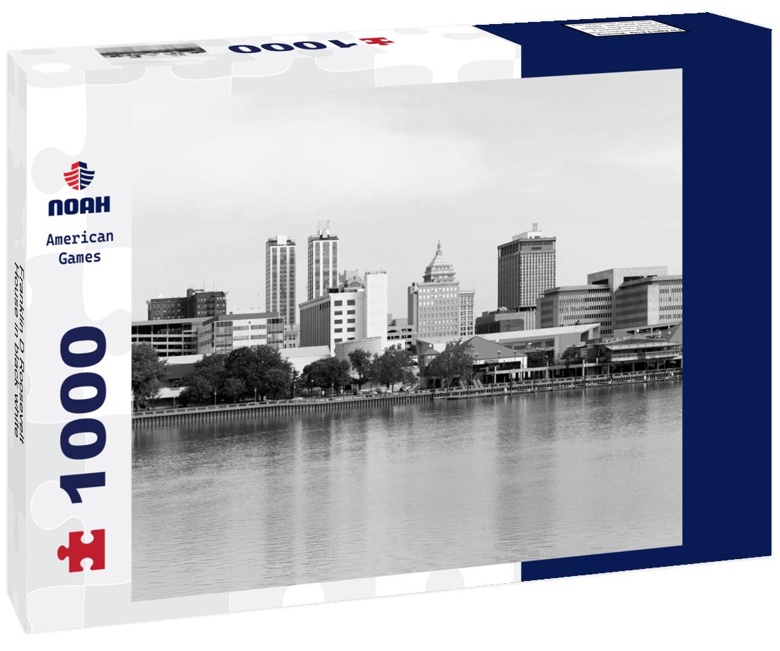 Noah Jigsaw Puzzle Franklin D Roosevelt House in black white 1000 pieces