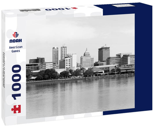 Noah Jigsaw Puzzle Franklin D Roosevelt House in black white 1000 pieces