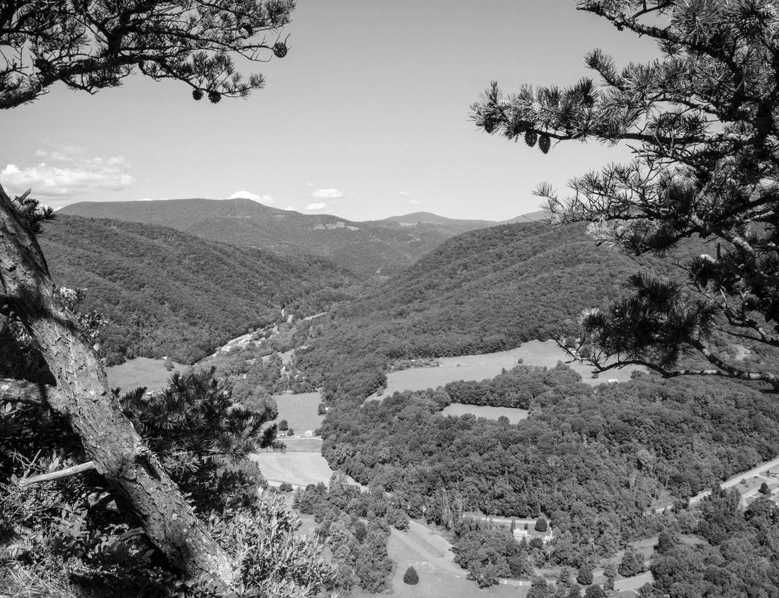 Noah Jigsaw Puzzle Colorado River flowing in Glenwood Canyon near the hanging lake White River National Forest, Garfield County, Glenwood Springs, Colorado, USA in black white 1000 pieces