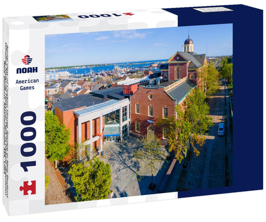 Noah Jigsaw Puzzle Aerial view of Custom House Square in New Bedford Whaling National Historical Park in historic downtown New Bedford, Massachusetts MA, USA 1000 pieces