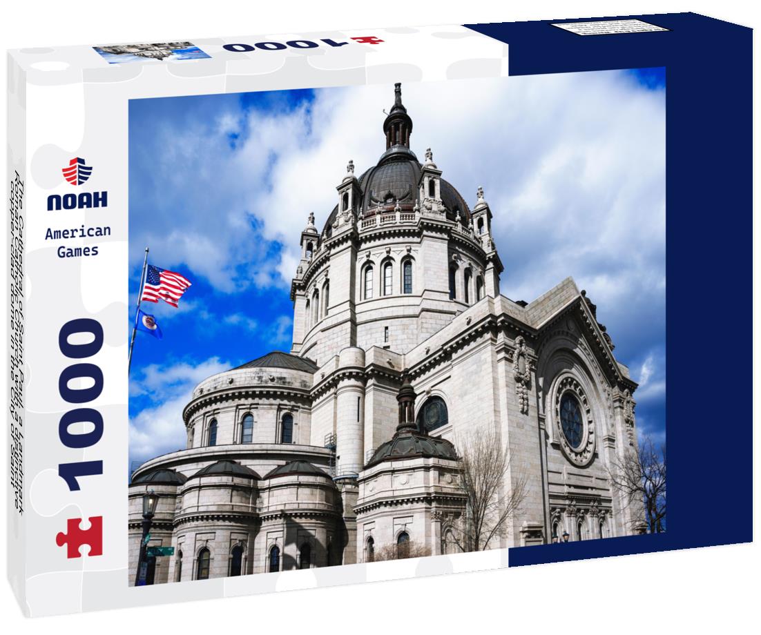 Noah Jigsaw Puzzle The Cathedral of Saint Paul, a Landmark Roman Catholic Church with a distinctive copper-clad dome in the City of Saint Paul, Minnesota, USA 1000 pieces