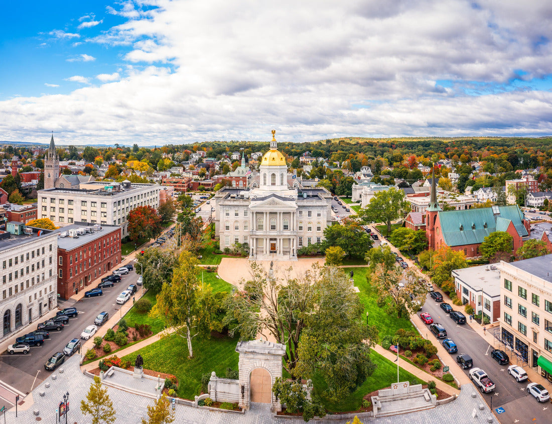 Noah Jigsaw Puzzle Aerial view of Concord and the New Hampshire State House. The capitol houses the New Hampshire General Court, Governor, and Executive Council 1000 pieces