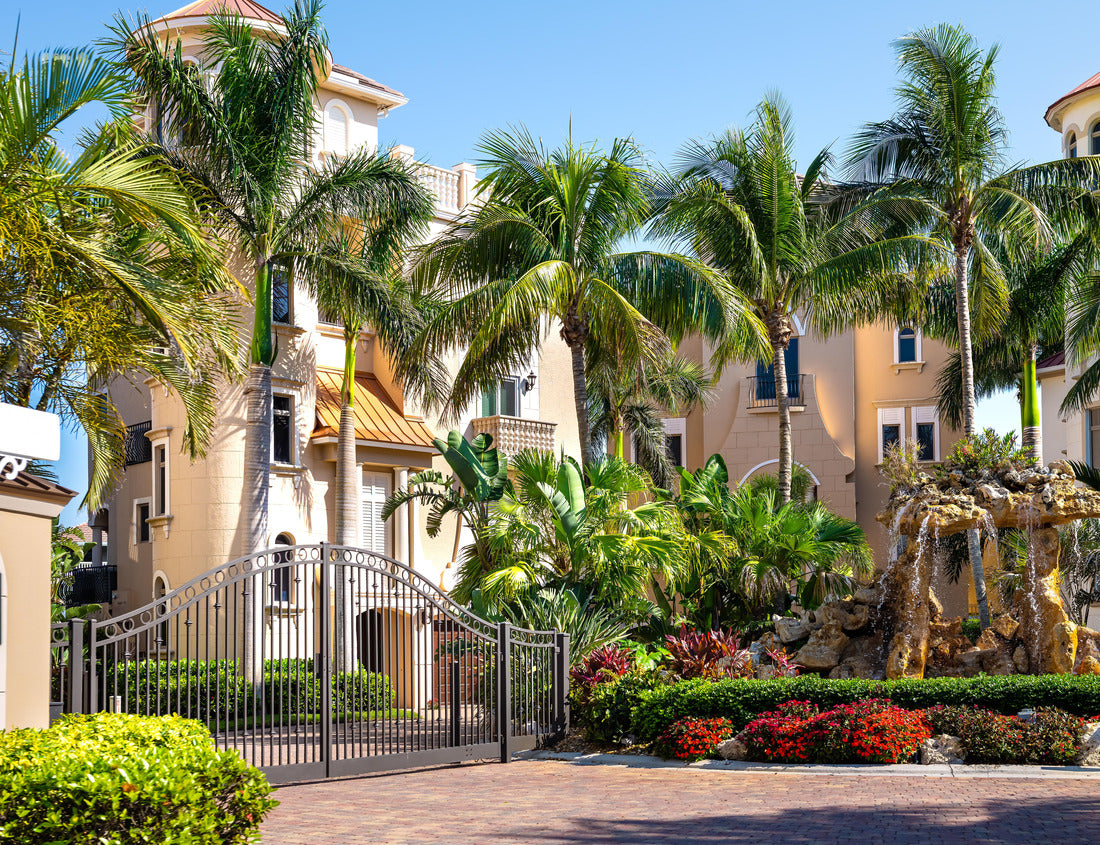 Noah Jigsaw Puzzle Bonita Springs, Florida Stadt in Collier County mit Eingang zum berühmten Strand von Barefoot mit Straße durch die Luxushäuser der Nachbarschaft 1000 pieces