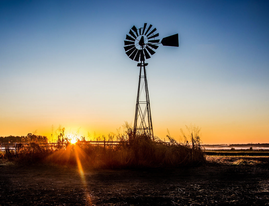 Noah Jigsaw Puzzle Early Morning Windmill West Point Mississippi. A windmill is a mill that turns the energy of the wind into a rotational energy using sails or blades 1000 pieces